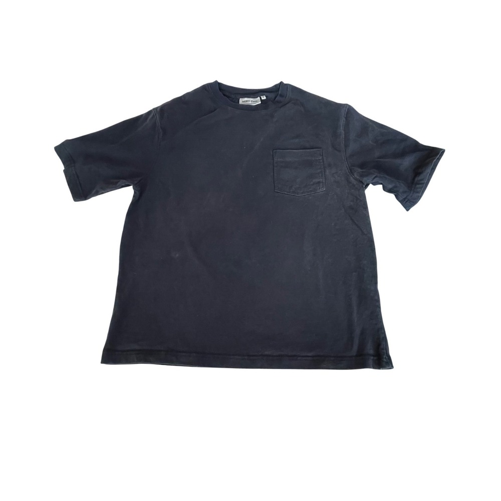 Amongst Others NYC Faded Black 100% Cotton Pocket T-Shirt Mens Medium